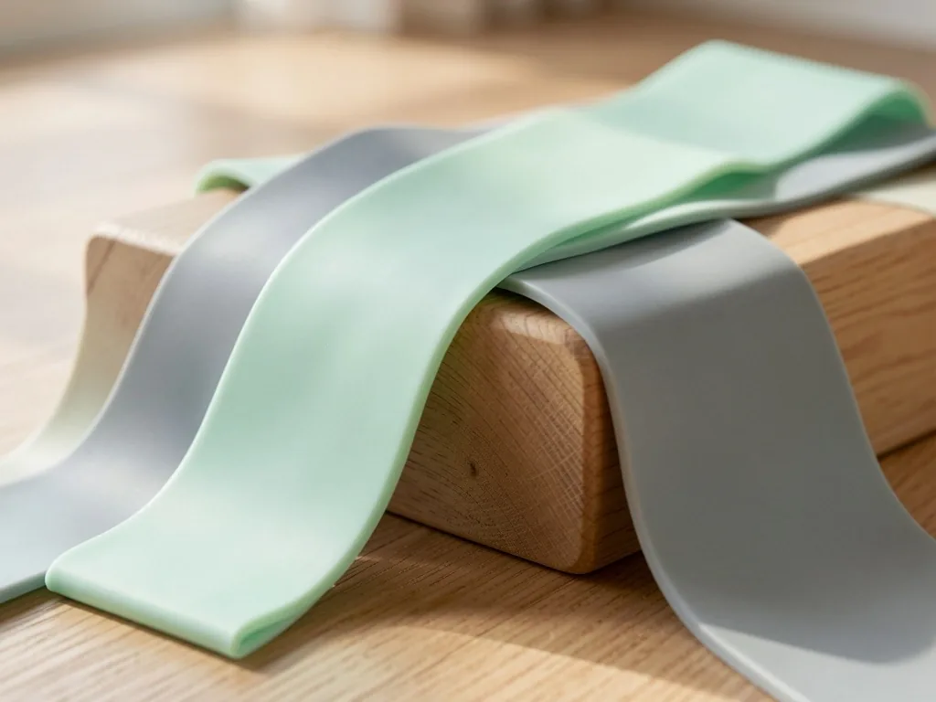 Resistance bands and fitness bands in graduated tensions